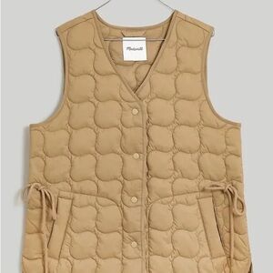 Madewell Tan Quilted Vest